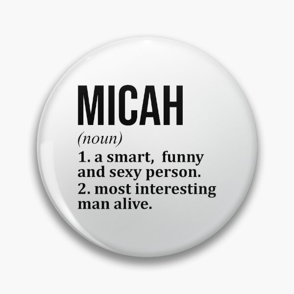 Item preview, Micah Name Definition designed and sold by XCIV.
