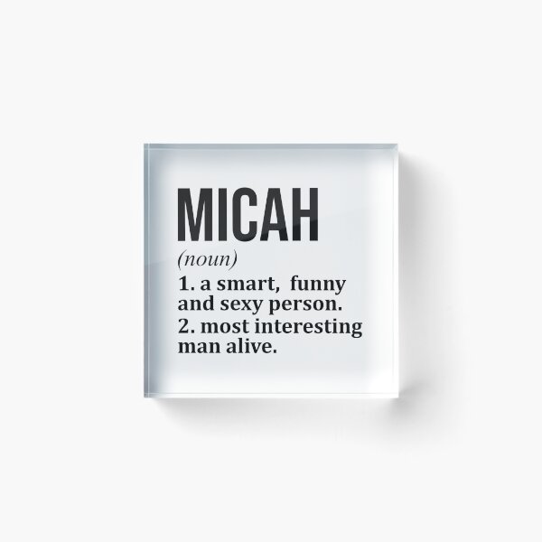 Item preview, Micah Name Definition designed and sold by XCIV.