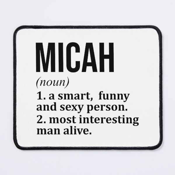 Item preview, Micah Name Definition designed and sold by XCIV.