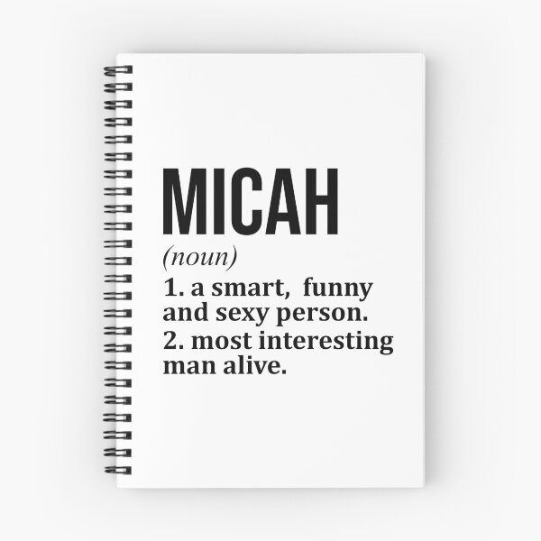 Item preview, Micah Name Definition designed and sold by XCIV.