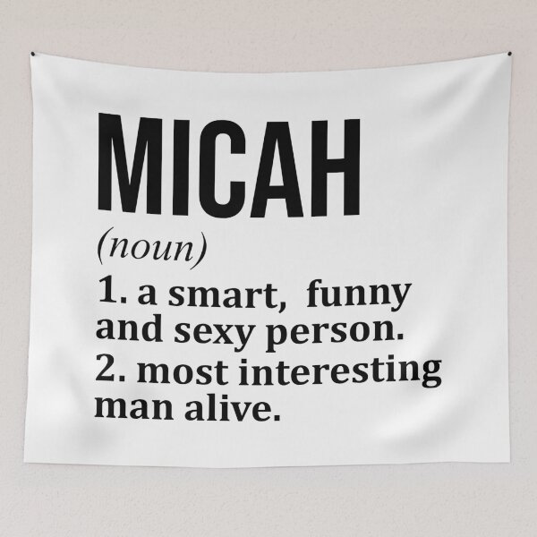 Item preview, Micah Name Definition designed and sold by XCIV.