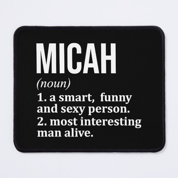 Item preview, Micah Name Definition designed and sold by XCIV.