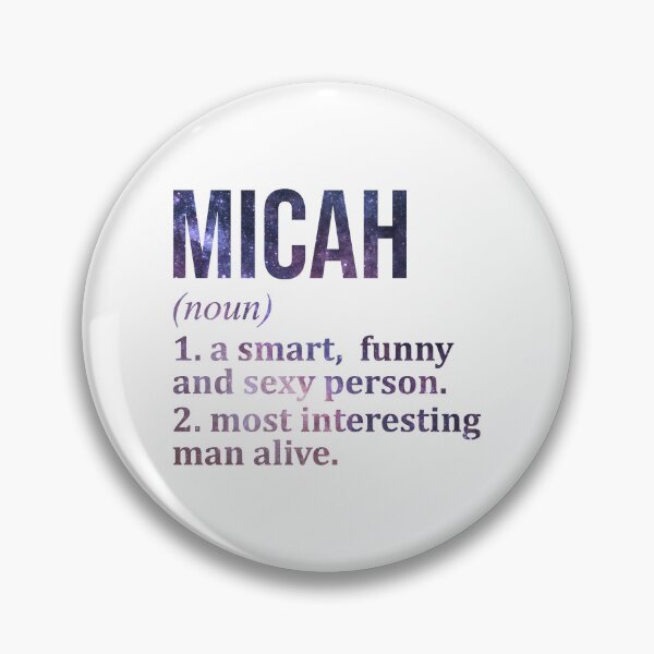 Item preview, Micah Name Definition designed and sold by XCIV.