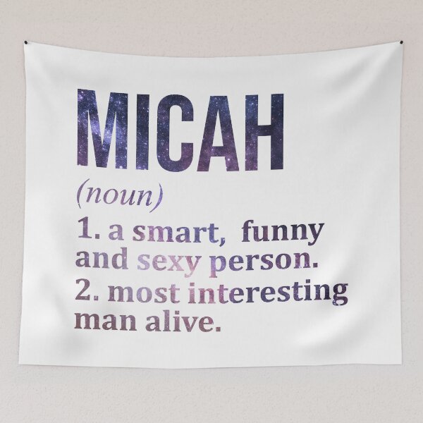 Item preview, Micah Name Definition designed and sold by XCIV.