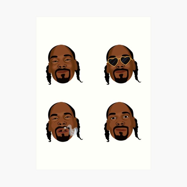 Snoop Dogg art expressions Art Print