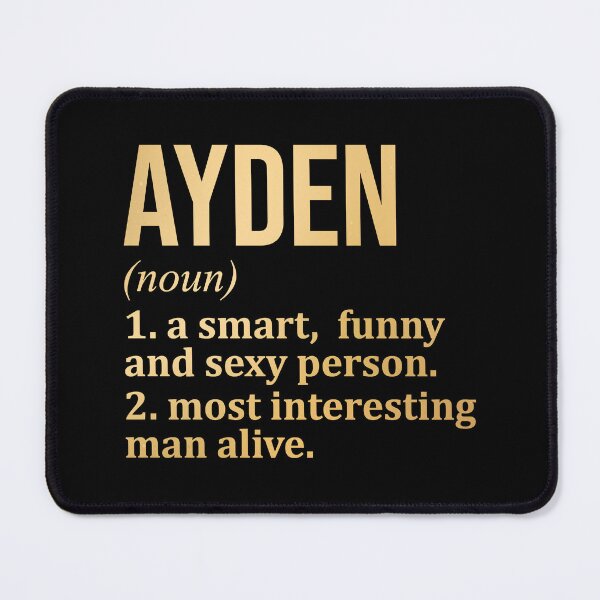 Item preview, Ayden Name Definition in Gold designed and sold by XCIV.