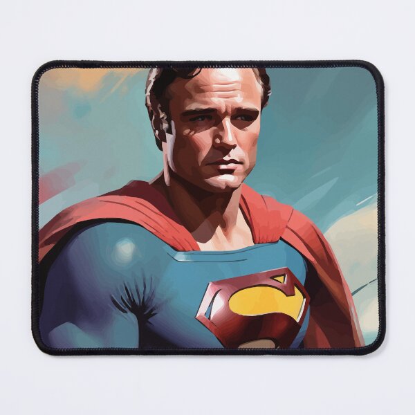 Item preview, Marlone Brandow superhuman man digital painting colorful background designed and sold by clon-dot-net.