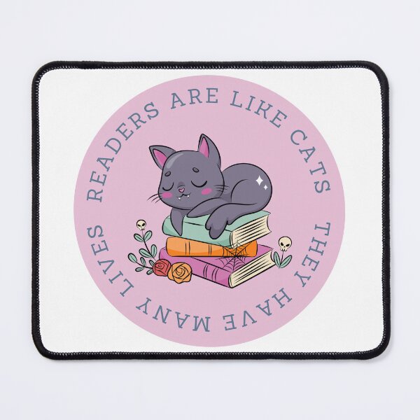 Item preview, Readers are like cats (pink) designed and sold by themumwhoreads.