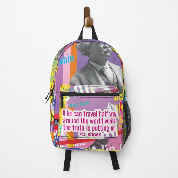 Item preview, Mark Twain, A lie can travel half way around the world while the truth is putting on its shoes designed and sold by Mauswohn.