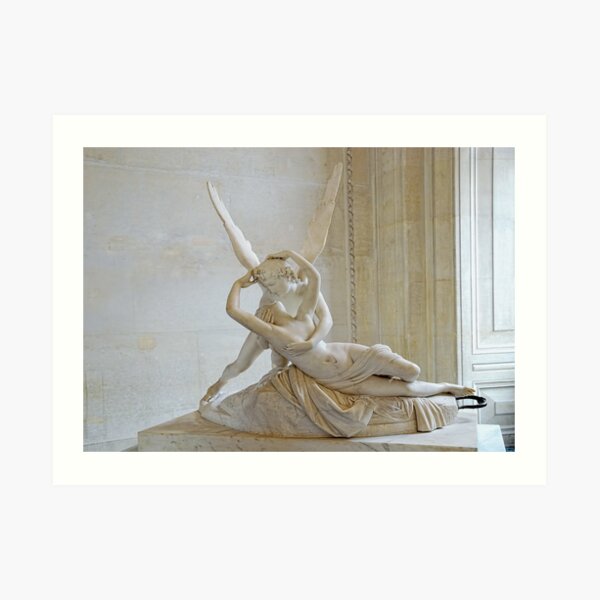 Psyche Revived by Cupid's Kiss Art Print