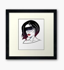 Holo Girl Framed Print