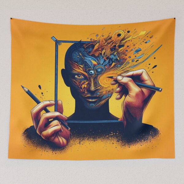 Item preview, Digital Dreamscape: Merging Real & Virtual Worlds Artwork designed and sold by PrintPulse-9.