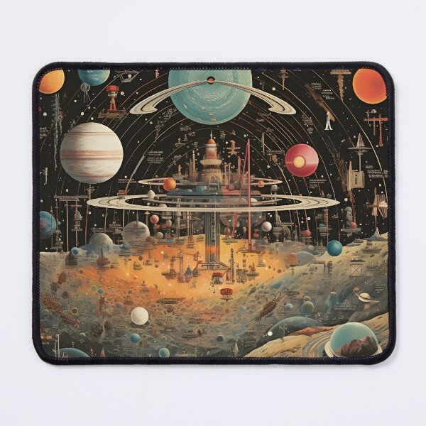 Item preview, Vintage Space Collage designed and sold by Shirtastically.