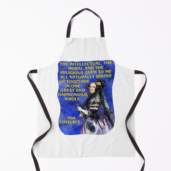 Item preview, Radical Feminist Quote - Ada Lovelace - The Intellectual The Moral And The Religious Seem To Me All Naturally Bound Up Together I One Great And Harmonious Whole designed and sold by LethalPixieDust.