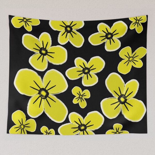 Item preview, pop art flowers pattern designed and sold by pauloneill-art.