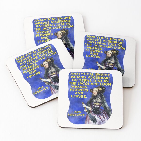 Item preview, Radical Feminist Quote - Ada Lovelace - Analytical Engine Weaves Algebraic Patterns Just As The Jacquard Loom Weaves Flowers And Leaves designed and sold by LethalPixieDust.