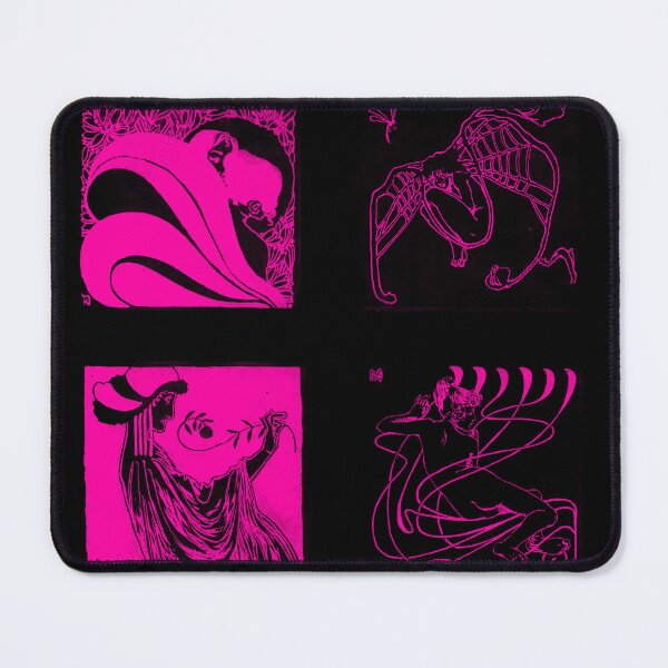 Item preview, Art Nouveau Vignettes - Hot Pink designed and sold by toydinosaur.