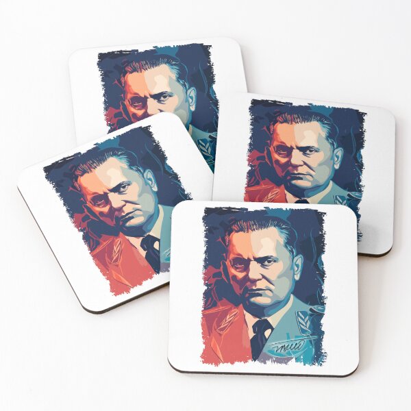 Item preview, Josip Broz Tito the President of Yugoslavia SFRJ Abstract portrait illustration designed and sold by Naumovski.