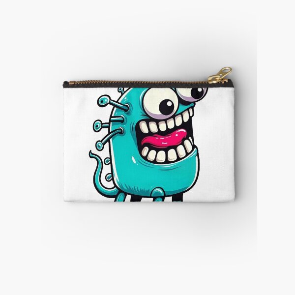 Item preview, Smiling blue monster designed and sold by VisurtualEmo.