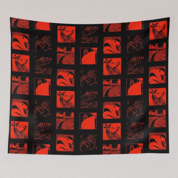 Item preview, Art Nouveau Vignettes - Red designed and sold by toydinosaur.