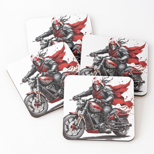 Item preview, Motorcyclist on a black and red motorcycle designed and sold by wplamkung.