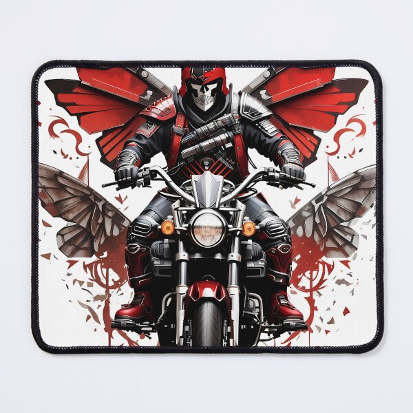 Item preview, Motorcyclist on a black and red motorcycle designed and sold by wplamkung.