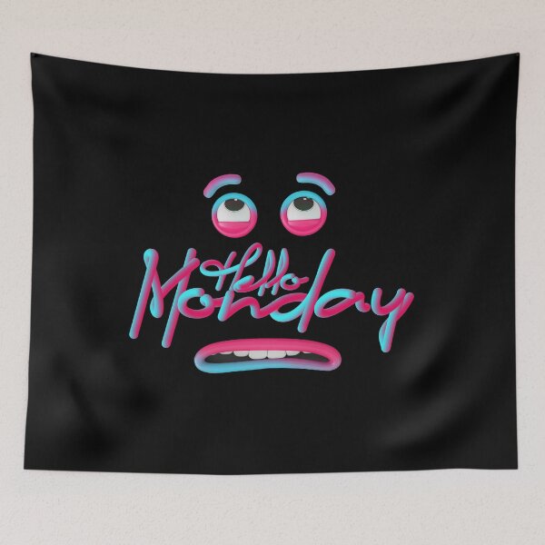 Item preview, hello monday Dissatisfied face designed and sold by ShabayekShop.