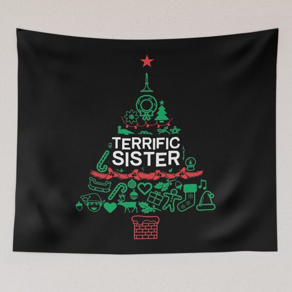 Item preview, Terrific Sister Gift - Xmas Tree - Christmas designed and sold by Vector-Artist.