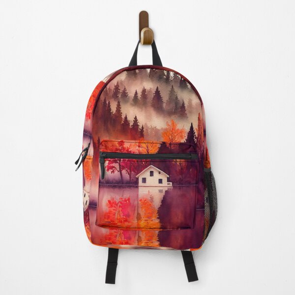 Item preview, Colorful Autumn Landscape Watercolor 2 designed and sold by Art by Lilia.