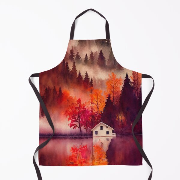 Item preview, Colorful Autumn Landscape Watercolor 2 designed and sold by Art by Lilia.
