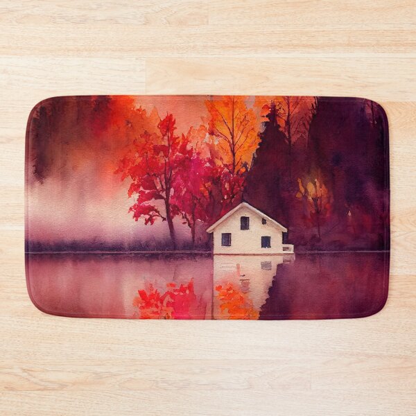 Item preview, Colorful Autumn Landscape Watercolor 2 designed and sold by Art by Lilia.
