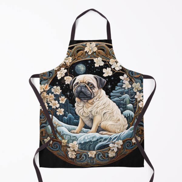 Item preview, Beautiful Pug Illustration designed and sold by DogLove.