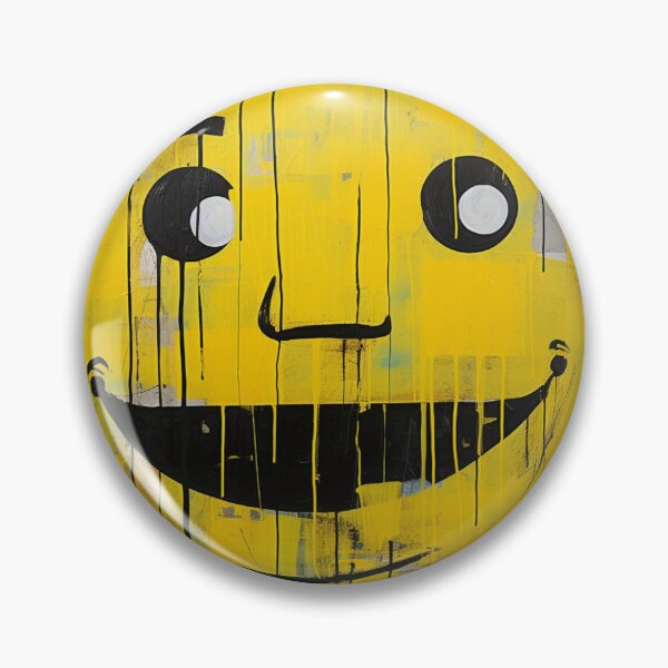 Item preview, Comic smily yellow black laughing round face designed and sold by G-M-Designs.