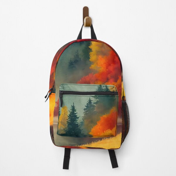 Item preview, Colorful Autumn Landscape Watercolor designed and sold by Art by Lilia.