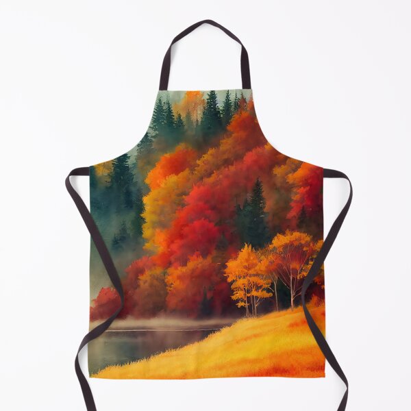 Item preview, Colorful Autumn Landscape Watercolor designed and sold by Art by Lilia.