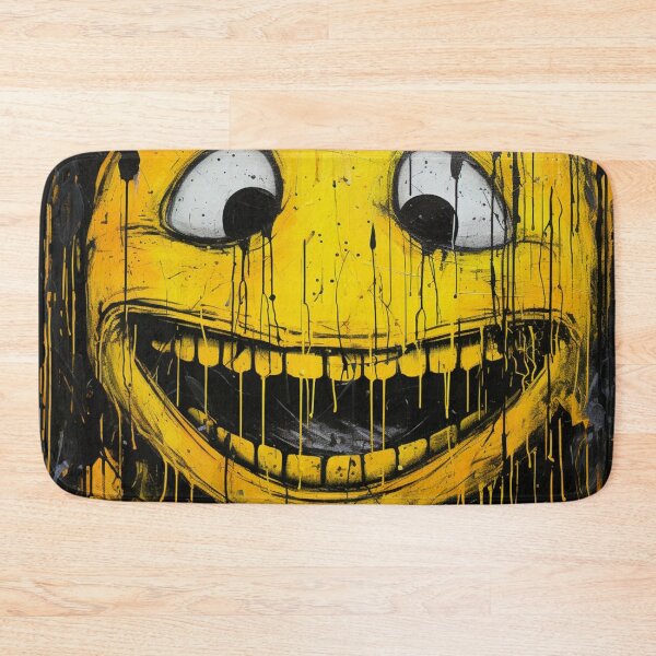 Item preview, Comic smily yellow black laughing round face designed and sold by G-M-Designs.