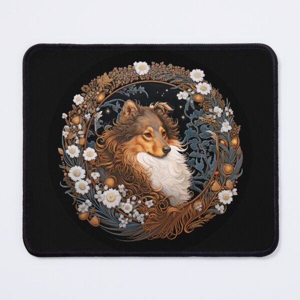 Item preview, Artistic Sheltie Illustration designed and sold by DogLove.