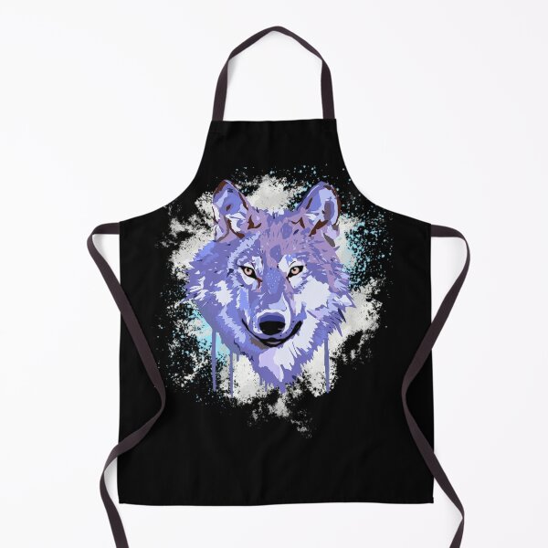 Item preview, Blue wolfdog on artistic splash designed and sold by InverseArt.