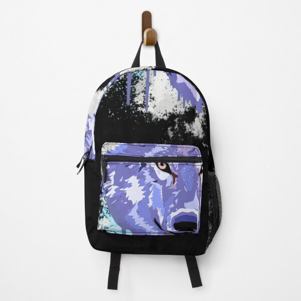 Item preview, Blue wolfdog on artistic splash designed and sold by InverseArt.