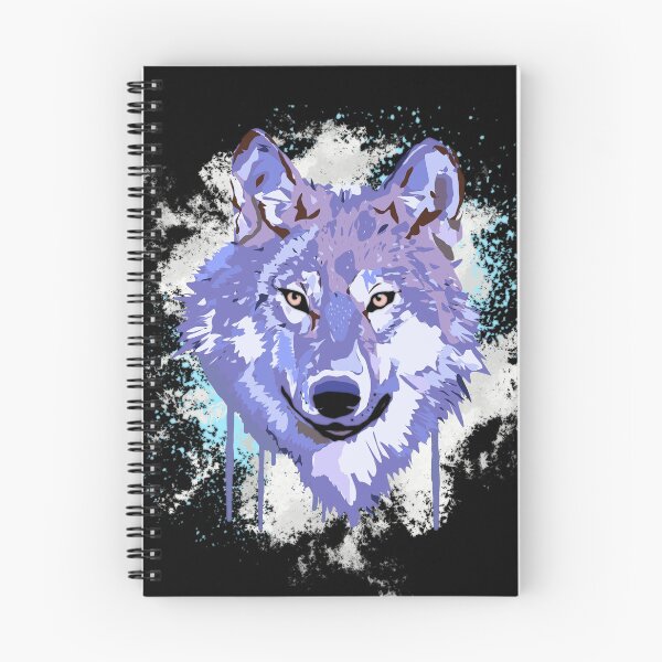 Item preview, Blue wolfdog on artistic splash designed and sold by InverseArt.