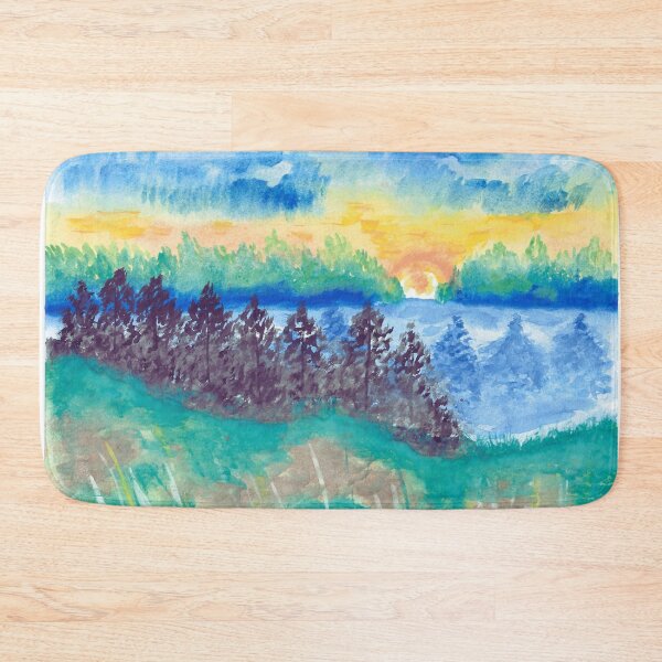 Item preview, "Nature's Serenity" Soothing Watercolor Painting with Vibrant Colors designed and sold by Lunardreams54.