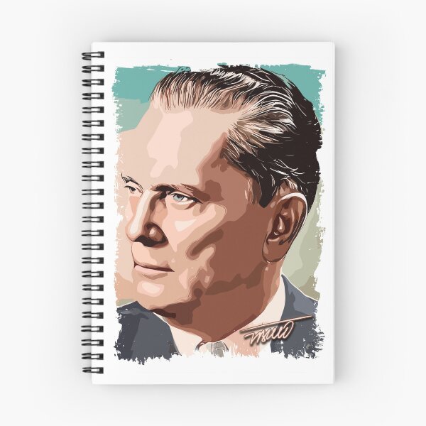 Item preview, Josip Broz Tito the President of Yugoslavia SFRJ Color portrait illustration designed and sold by Naumovski.