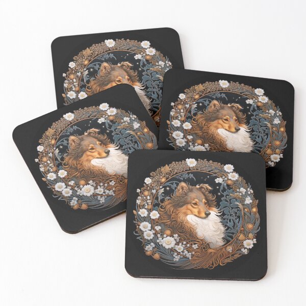 Item preview, Artistic Sheltie Illustration designed and sold by DogLove.