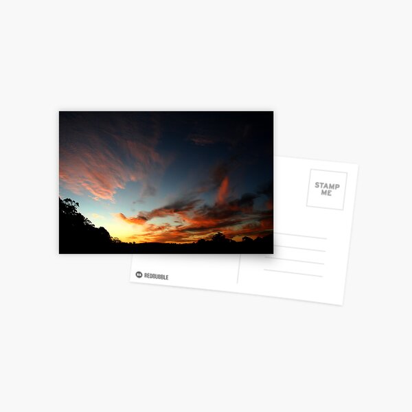 Sunset near Trentham Postcard