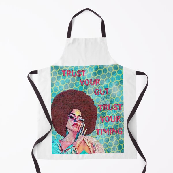 Item preview, Black Feminist Quote - Trust Your Gut Trust Your Timing designed and sold by LethalPixieDust.