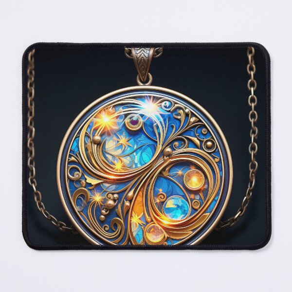 Item preview, Art Nouveau-inspired pendant  designed and sold by Whimsicalhub.