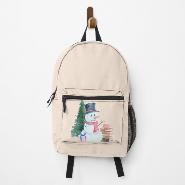 Item preview, snowman with books and christmas tree (bookmas) designed and sold by BookishSpace1.