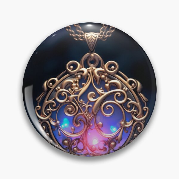 Item preview, Art Nouveau-inspired pendant  designed and sold by Whimsicalhub.