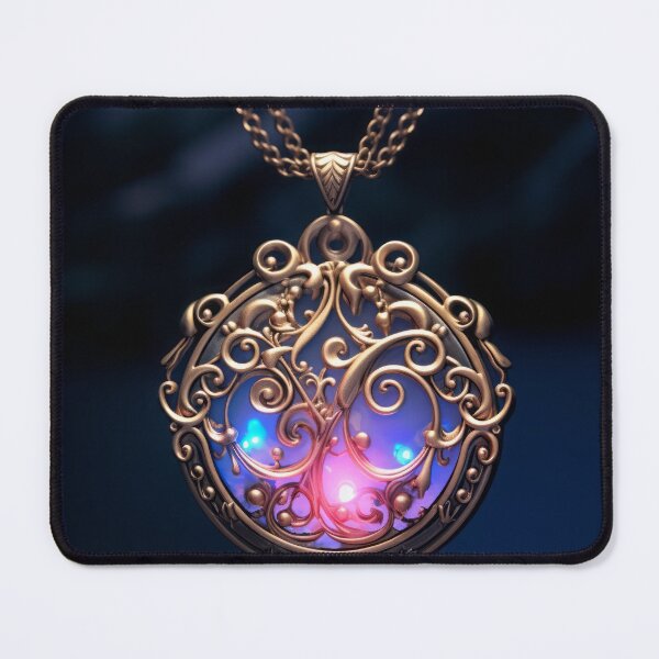 Item preview, Art Nouveau-inspired pendant designed and sold by Whimsicalhub.