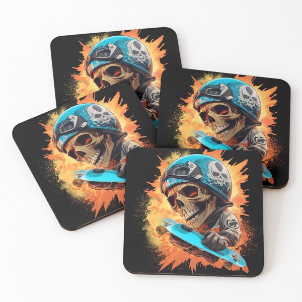 Item preview, Skull And Skateboard designed and sold by BlackNeon23.